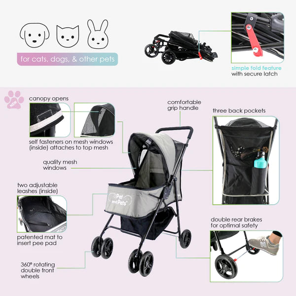 Petique Rollin' Pet Stroller