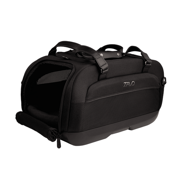 Tavo Pets Dupree II ISOFIX Pet Car Seat & Pet Carrier | Airline Carry-On-Pet Carrier-Tavo Pets- Silver Circle Pets