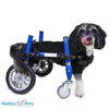 Walkin Wheels® Full Support/4-Wheel SMALL Dog Wheelchair (3.5 - 11kg)-Dog Wheel Chair-Walkin Wheels- Silver Circle Pets