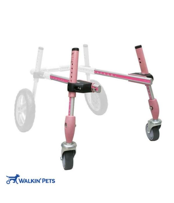 Walkin Wheels® SMALL Front Wheels Attachment-Dog Wheelchairs-Walkin Wheels- Silver Circle Pets