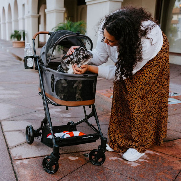 WonderFold P2 3-in-1 Pet Stroller Travel System-Pet Strollers-WonderFold- Silver Circle Pets