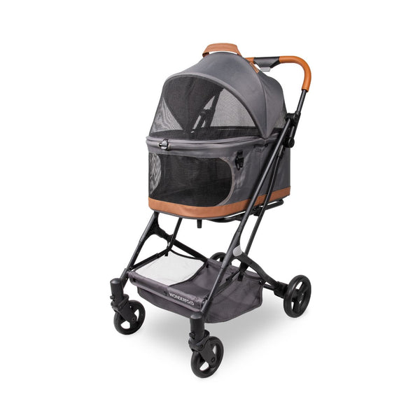 WonderFold P2 3-in-1 Pet Stroller Travel System-Pet Strollers-WonderFold- Silver Circle Pets