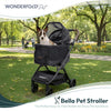 WonderFold P20 Bella Pet Stroller | AutoFold™ Technology-Pet Strollers-WonderFold- Silver Circle Pets