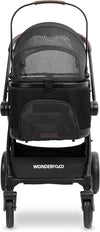 WonderFold P3 3-in-1 Pet Stroller Travel System-Pet Strollers-WonderFold- Silver Circle Pets