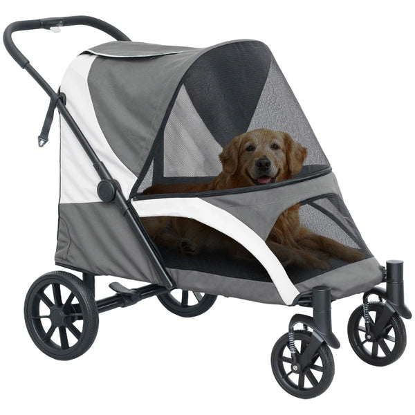 PawHut 210V Shock Absorbing Large Pet Stroller