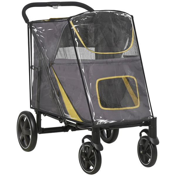 PawHut 167V Foldable Large Pet Stroller