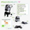Petique 3-in-1 Tri-Fold Pet Stroller Travel System