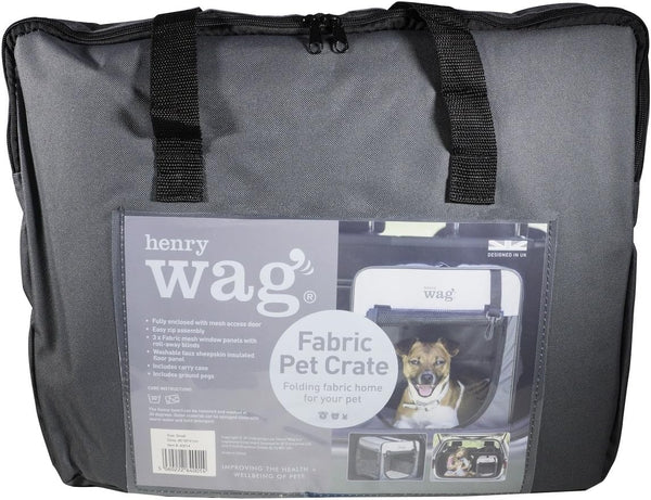 Henry Wag Folding Fabric Travel Pet Crate | 5 Sizes