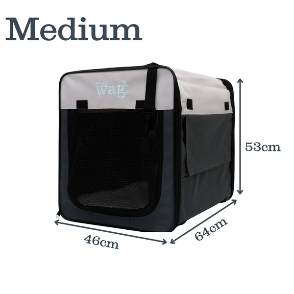 Henry Wag Folding Fabric Travel Pet Crate | 5 Sizes