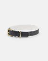 By Scout Vegan Leather Chef L'Bark Dog Collar Collars By Scout Silver Circle Pets 