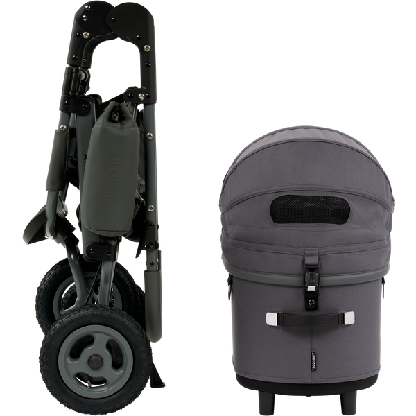 AirBuggy Dome 3 Premier Pet Stroller & Travel System | Self-Standing | Slim Fold