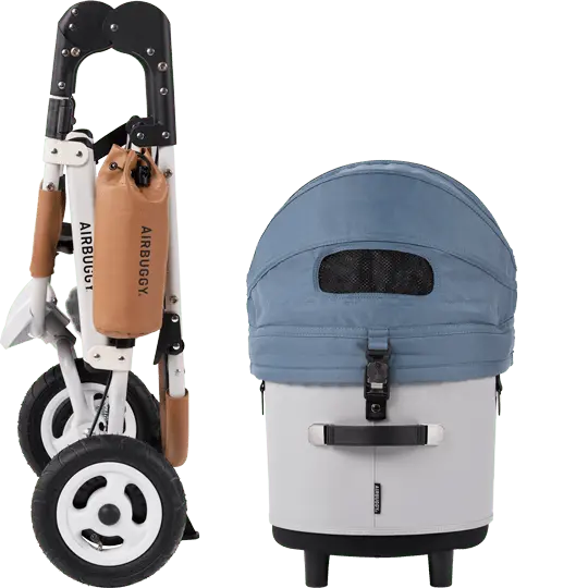 AirBuggy DOME 3 Brake Pet Stroller & Travel System | Handbrake | Slim Fold