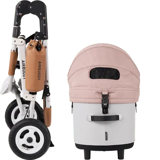 AirBuggy DOME 3 Brake Pet Stroller & Travel System | Handbrake | Slim Fold