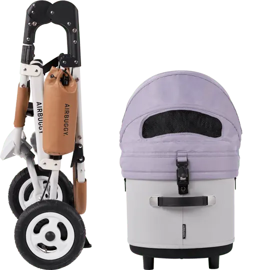 AirBuggy DOME 3 Brake Pet Stroller & Travel System | Handbrake | Slim Fold