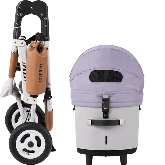 AirBuggy DOME 3 Brake Pet Stroller & Travel System | Handbrake | Slim Fold