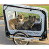 Doggy Tourer Boomer X Dog Bike TrailerDoggy Tourer Silver Circle Pets 