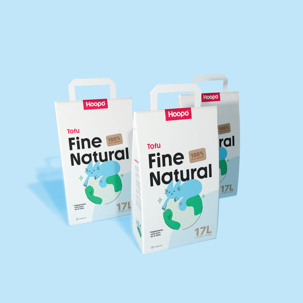 Hoopo Tofu Natural Fine Cat Litter | 7L, 17L