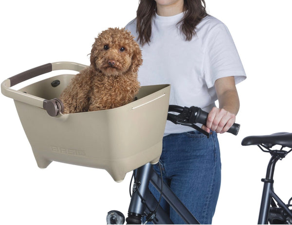 Basil Buddy KF Dog Bike Front Basket