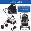 HPZ Pet Rover Prime 3-in-1 Pet Stroller Pet Strollers HPZ Pet Rover Silver Circle Pets 