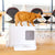 Hoopo Dome Plus Cat Litter Box, Silver Circle Pets, Cat Litter Box, Hoopo, 