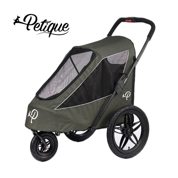 Petique Breeze Pet Jogger Stroller incl. Free Rain Cover & Bike Adapter