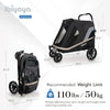 Ibiyaya Grand Cruiser Large Dog Stroller | + Exclusive Free Gift Pet Strollers Ibiyaya Silver Circle Pets 