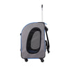 Ibiyaya Liso Backpack Rolling Pet Carrier Pet Carrier Ibiyaya Silver Circle Pets 