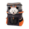 Ibiyaya Two-Tier Pet Backpack Pet Accessories Ibiyaya Silver Circle Pets 