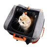 Ibiyaya Two-Tier Pet Backpack Pet Accessories Ibiyaya Silver Circle Pets 