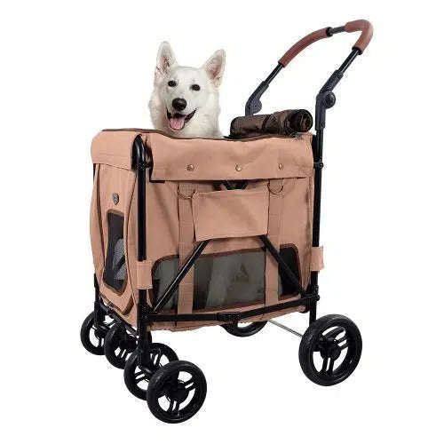Ibiyaya® Gentle Giant Wagon Dog Pram Silver Circle Pets