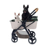 Ibiyaya® Retro Luxe Large Pet Stroller, Silver Circle Pets, Pet Strollers, Ibiyaya, 