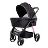 Ibiyaya® Retro Luxe Large Pet Stroller | + Exclusive Free Gift Pet Strollers Ibiyaya Silver Circle Pets 