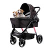 Ibiyaya® Retro Luxe Large Pet Stroller | + Exclusive Free Gift Pet Strollers Ibiyaya Silver Circle Pets 