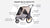 InnoPet® Sporty Deluxe Pet Pram & Dog Bike Trailer, Silver Circle Pets, Dog Strollers, Innopet, 