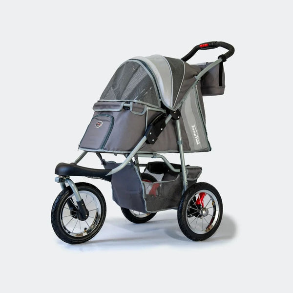InnoPet Buggy Comfort AIR Eco Dog Stroller Silver Circle Pets
