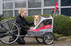 InnoPet® Sporty Deluxe Pet Pram & Dog Bike Trailer with Free Rain Cover Pet Strollers Innopet Silver Circle Pets 