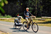 InnoPet® Sporty Deluxe Pet Pram & Dog Bike Trailer with Free Rain Cover Pet Strollers Innopet Silver Circle Pets 