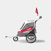 InnoPet® Sporty Deluxe Pet Pram & Dog Bike Trailer with Free Rain Cover Pet Strollers Innopet Silver Circle Pets 