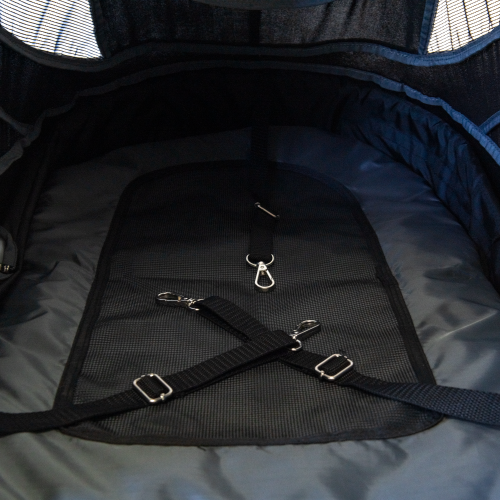 InnoPet® Sporty Deluxe Pet Pram & Dog Bike Trailer with Free Rain Cover Pet Strollers Innopet Silver Circle Pets 