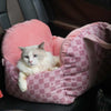 Julibee Tartan Pet Car Seat Pet Car Seat Julibees Silver Circle Pets 