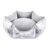 Oh Charlie Luxe Dog Bed Marble Dog Bed Oh Charlie Silver Circle Pets 