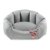 Oh Charlie Round Dog Bed Finessa Dog Bed Oh Charlie Silver Circle Pets 