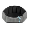 Oh Charlie Round Dog Bed Finessa New Dog Bed Oh Charlie Silver Circle Pets 