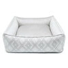 Oh Charlie Square Dog Bed Tivoli Deluxe Dog Bed Oh Charlie Silver Circle Pets 