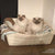 Pet Interiors Faux Leather Cat Basket BOWL, Silver Circle Pets, Cat Bed, Pet Interiors, 
