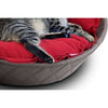 Pet Interiors Faux Leather Pet Bed CHESTER Cat Bed Pet Interiors Silver Circle Pets 