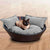 Pet Interiors Faux Leather Pet Bed MILA, Silver Circle Pets, Cat Bed, Pet Interiors, Size