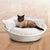Pet Interiors Leather Pet Bed MILA, Silver Circle Pets, Cat Bed, Pet Interiors, Size