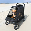 Petique Apollo Pet Stroller incl. Free Rain Cover & Bike Adapter Pet Strollers Petique Silver Circle Pets 