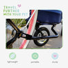 Petique Breeze Bike Tow Adapter Pet Strollers Petique Silver Circle Pets 